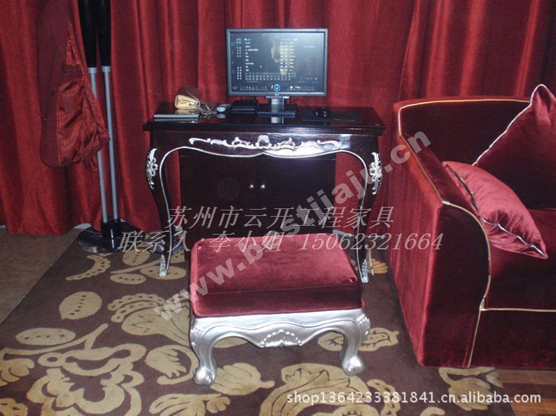 欧式点歌柜 点歌桌 ktv电视柜 实木桌 客房梳妆台 包厢功放机柜
