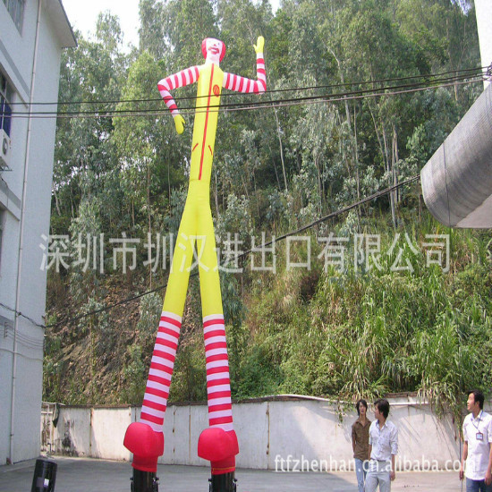 深圳市圳汉充气制品有限责任公司 深圳市圳汉充气制品有限公司是一家专注于充气制品研发、制造、销售的生产型企业。 目前公司采用、TPU、EVA、PVC薄膜、尼龙布、牛津防水布、夹网布为主要材料,生产工艺采用高周波(高频)熔接、(针车)缝纫、(高温)热合等。主要产品有PVC充气玩具类、气模产品类、气胀产品类。优秀的品质和良好的信誉,产品已经在北美、欧洲、日本以及中东、南非、东南亚等地等具有成熟市场和稳定客户群体。 圳汉公司在充气产品领域具有10余年的研发制造经验,在行业中率先采用电脑绘版、数控裁床、高清喷绘等手