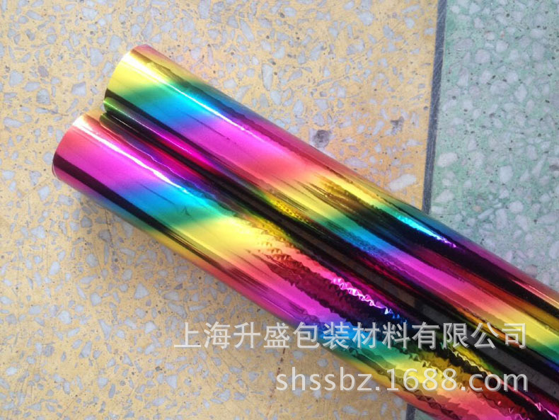 厂家直销 供应七彩镭射膜 pet烫金纸烫金膜 烫pvc材料电化铝
