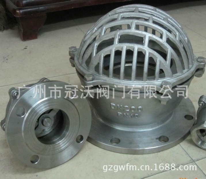 供应h42w不锈钢法兰底阀/防腐耐酸碱底阀/水泵底阀/升降式底阀