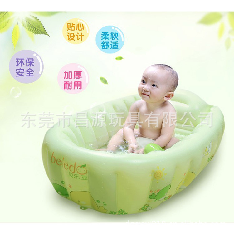 PVC充气婴儿浴盆、浴缸 备注:网上的价钱与介绍跟您的要求不同,价钱会有一些出入,请联系我核实准确的价格 产品描述: 【产品名称】:PVC充气婴儿浴盆、浴缸 【材 质】:普通材料或6P环保PVC(不含邻苯二甲酸盐) 【颜 色】:按照国际潘通色卡号定做 【厚 度】:可按客人要求的厚度定做 【印 刷】:丝印或四色网点印刷(按照客人提供的AI格式图案) 【包 装】:单个产品入PE袋或彩盒,再适量入一个五层出口纸箱(可按客人要求包装) 【品 质】:有专门QC检查,包装前进行100%充气测试,产品合格率达99%以上